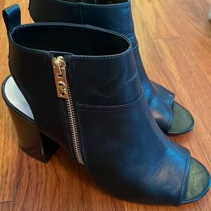 Black Open Toe Cole Haan Boot